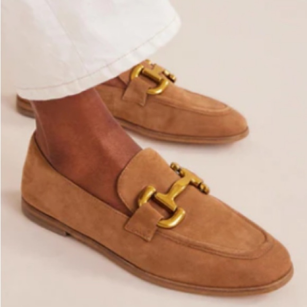 Iris Snaffle Loafers - Ginger Snap Suede Boden 10.5